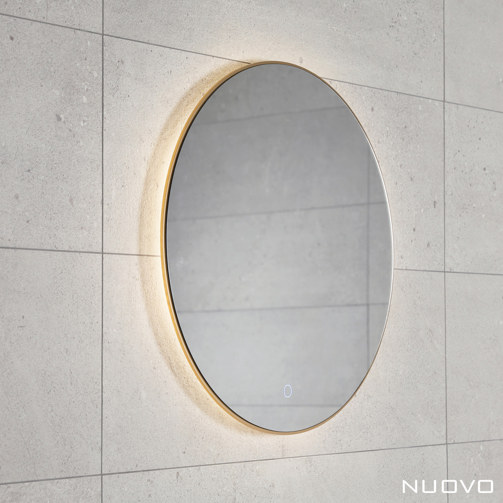 [누오보] 아크 슬림 LED 원형 거울 600